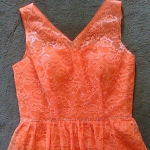 Azbro NWT Neon Orange Dressy Dress